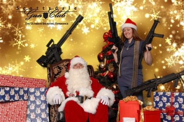 Santa Photos Guns